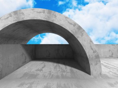 Arch beton geometrik mimari yapılar