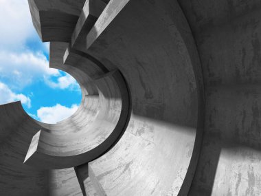 Boş mimari beton duvar 