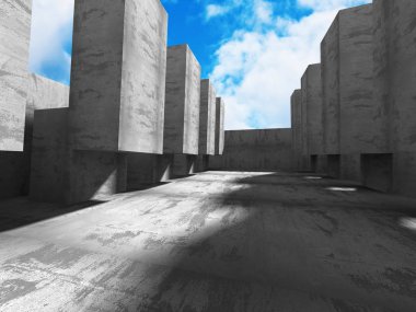 Beton mimari arka plan