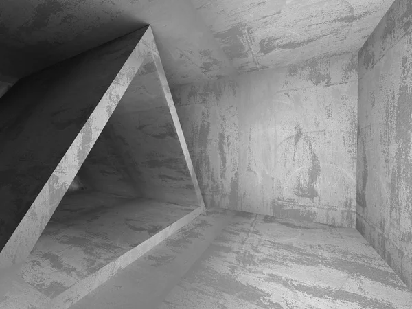 Ruangan beton gelap kosong — Stok Foto
