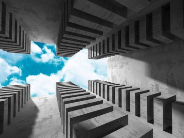 Beton mimari arka plan