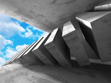 Beton mimari arka plan