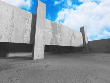 Beton mimari arka plan