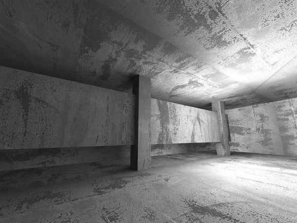 Karanlık boş beton Oda — Stok fotoğraf