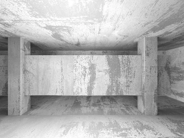 Béton chambre futuriste intérieur — Photo