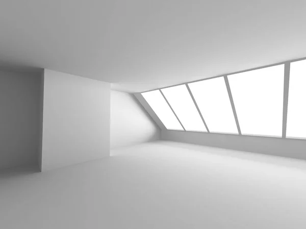 Betão futurista quarto interior — Fotografia de Stock