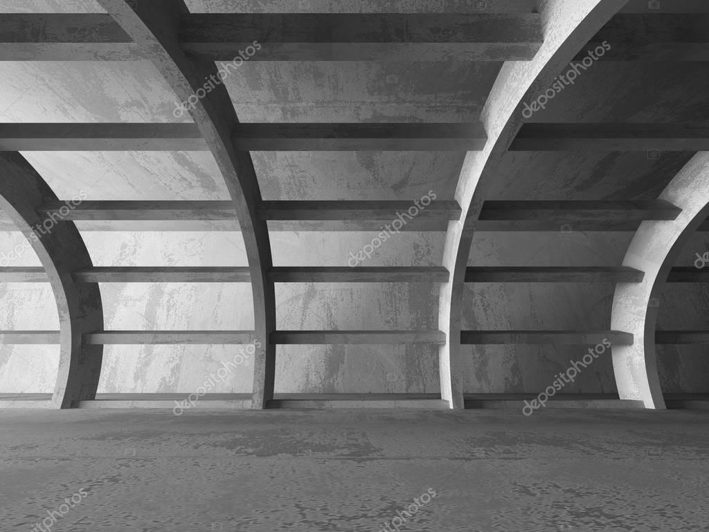 Concrete futuristic room interior — Stock Photo © VERSUSstudio #132801642