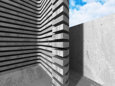 Beton mimari arka plan