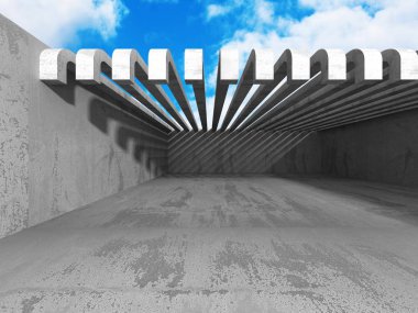 Beton mimari arka plan