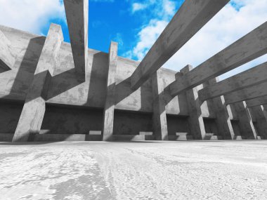 Beton mimari arka plan