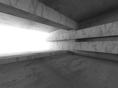 Karanlık boş beton Bodrum iç