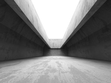 karanlık beton odası iç