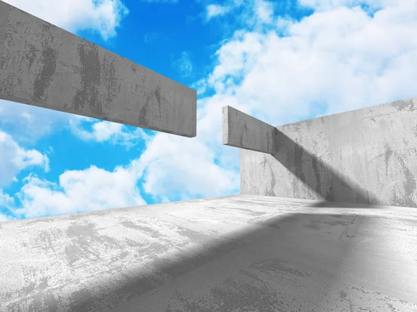 Concrete architecture with sky — Stock Photo, Image