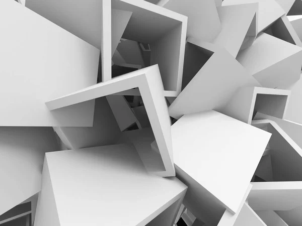 Cubos brancos abstratos — Fotografia de Stock
