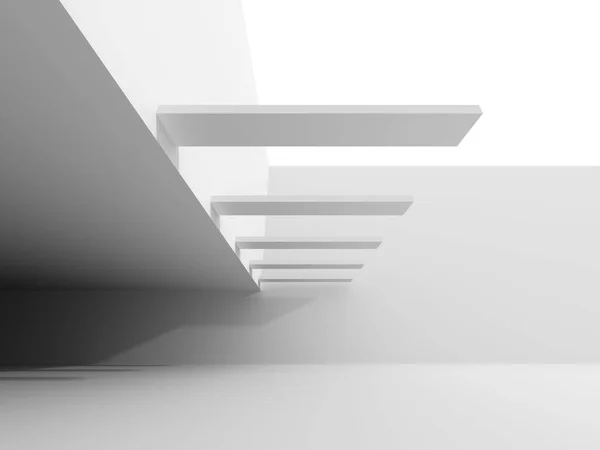 Arquitetura moderna futurista branca abstrata — Fotografia de Stock