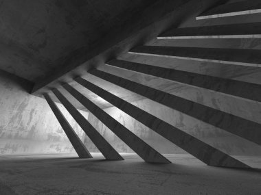 karanlık beton odası iç