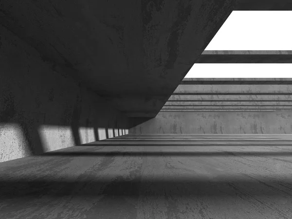 Innere des leeren Raumes aus Beton — Stockfoto