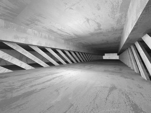 Architectuur van donkere concreet kamer — Stockfoto
