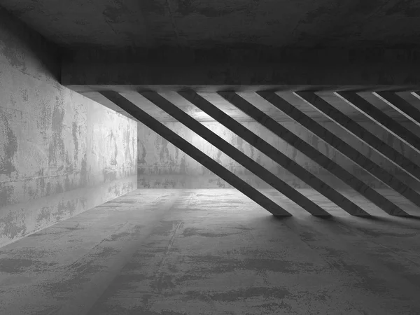 Arquitetura de concreto vazio escuro — Fotografia de Stock
