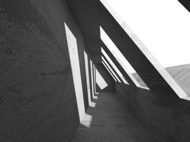 Karanlık beton mimarisi