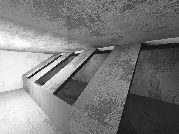 Abstrato interior da sala de concreto — Fotografia de Stock