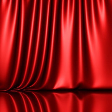 Soyut kırmızı ipek saten kumaş 