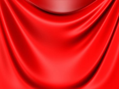 Red satin cloth 