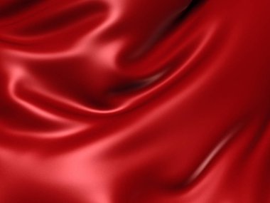 Lüks kırmızı saten kumaş 