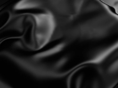 Abstract Black Silk Cloth 