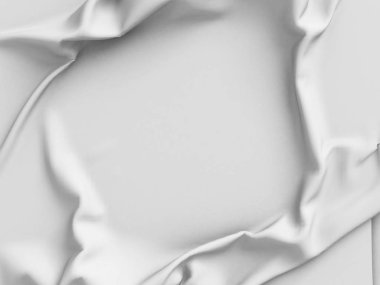 White satin cloth with folds clipart