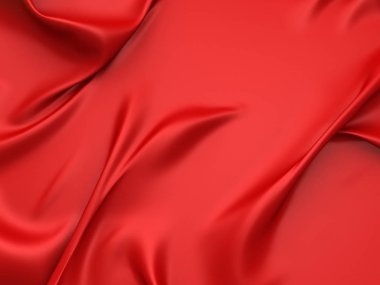 Smooth red silk background