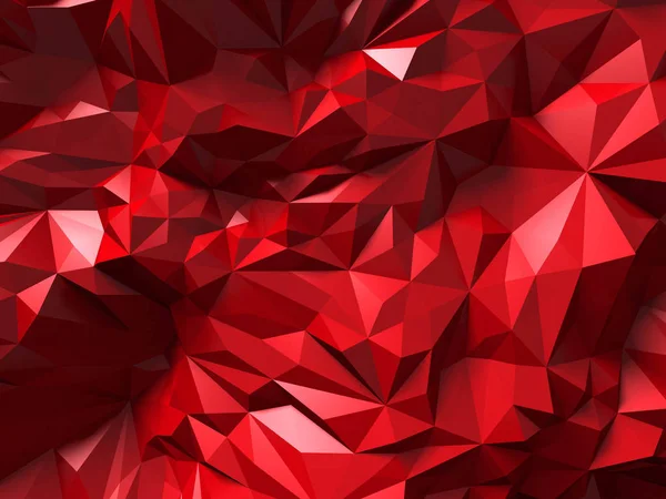 Red pattern with chaotic triangles — Stock Photo, Image