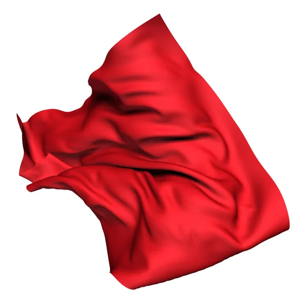 Tela de seda voladora de lujo rojo — Foto de Stock