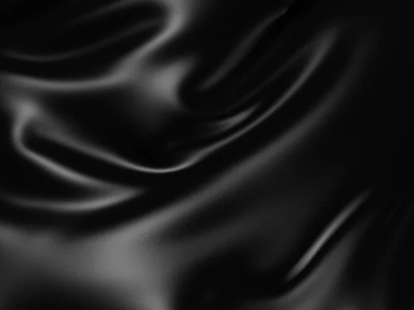 Dark black glossy cloth — Stock Photo, Image