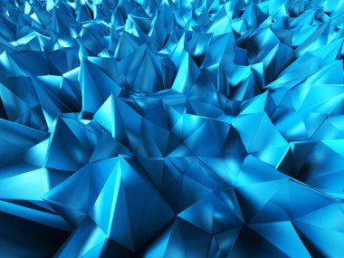 Mavi geometrik kabartma