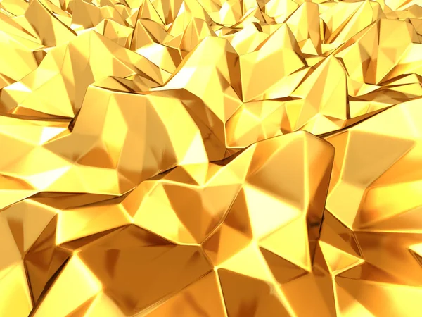 Złoty relief geometryczne — Zdjęcie stockowe
