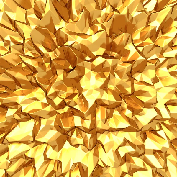 Gold geometric relief