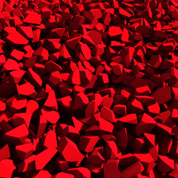 Трещина в красной стене
