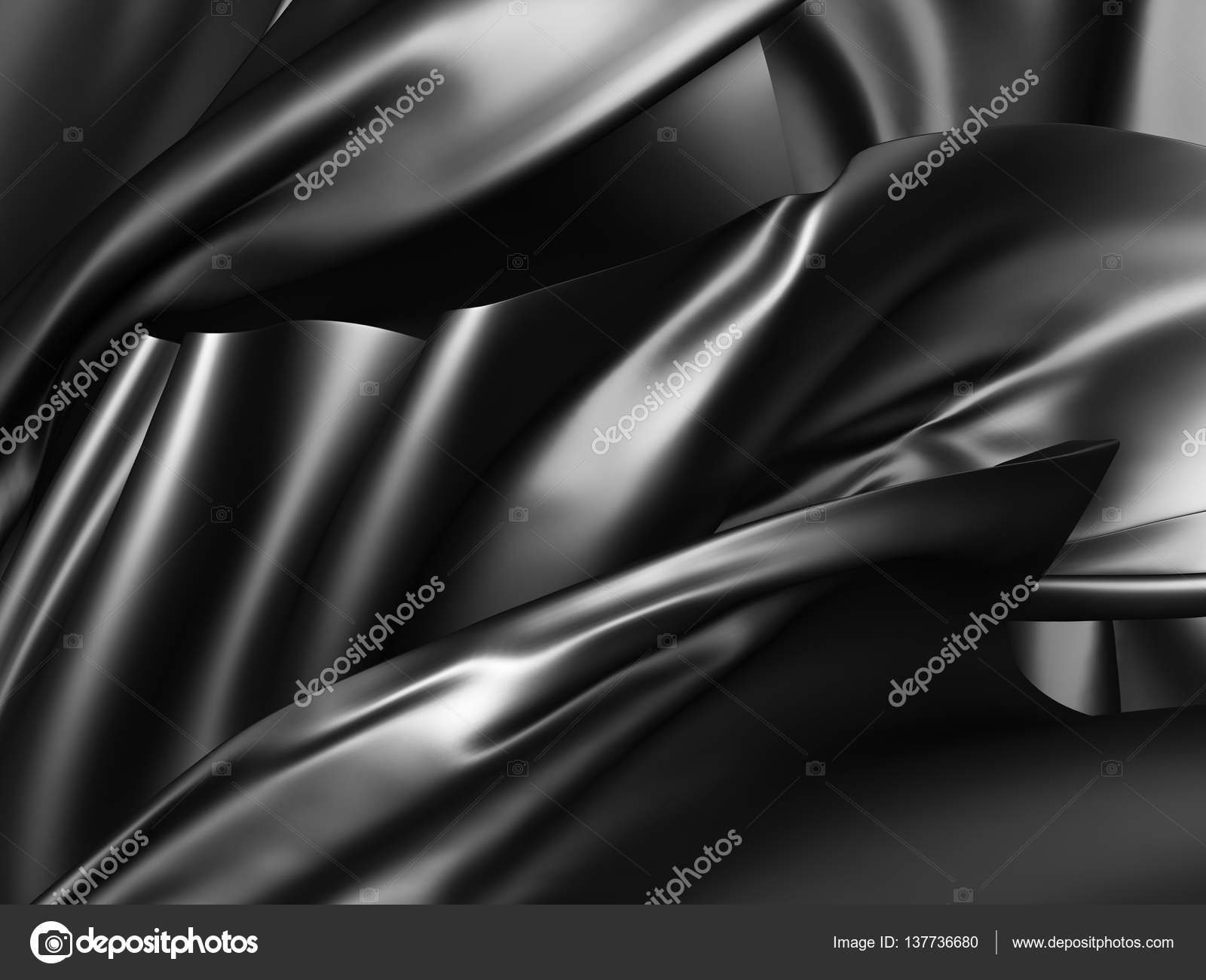 Black silk satin cloth — Stock Photo © VERSUSstudio 137736680