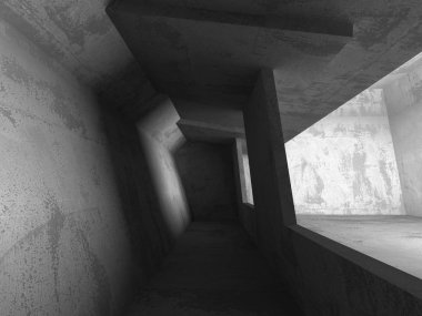 Soyut beton duvarlar 