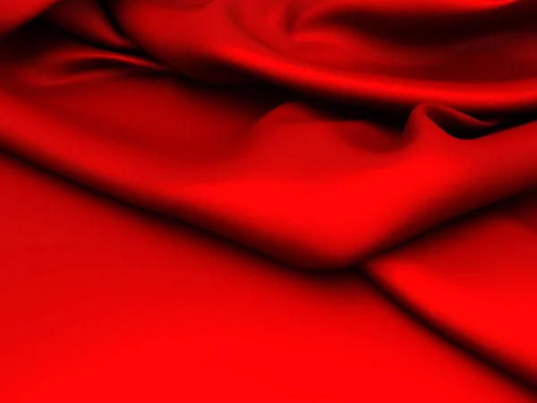Red silk cloth — Stock Photo, Image