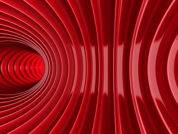 Červené abstraktní tunel — Stock fotografie