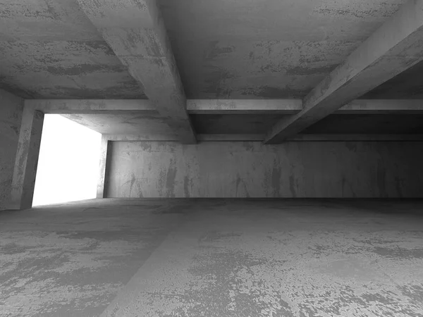 Dark empty concrete basement room — Stock Photo, Image