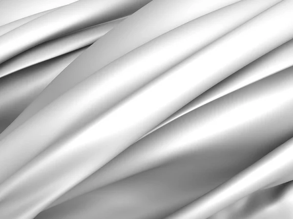 Witte zijden doek — Stockfoto