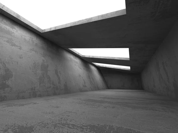 Cuarto de hormigón oscuro interior . — Foto de Stock