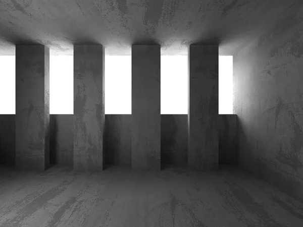 Boş oda beton mimarisi — Stok fotoğraf