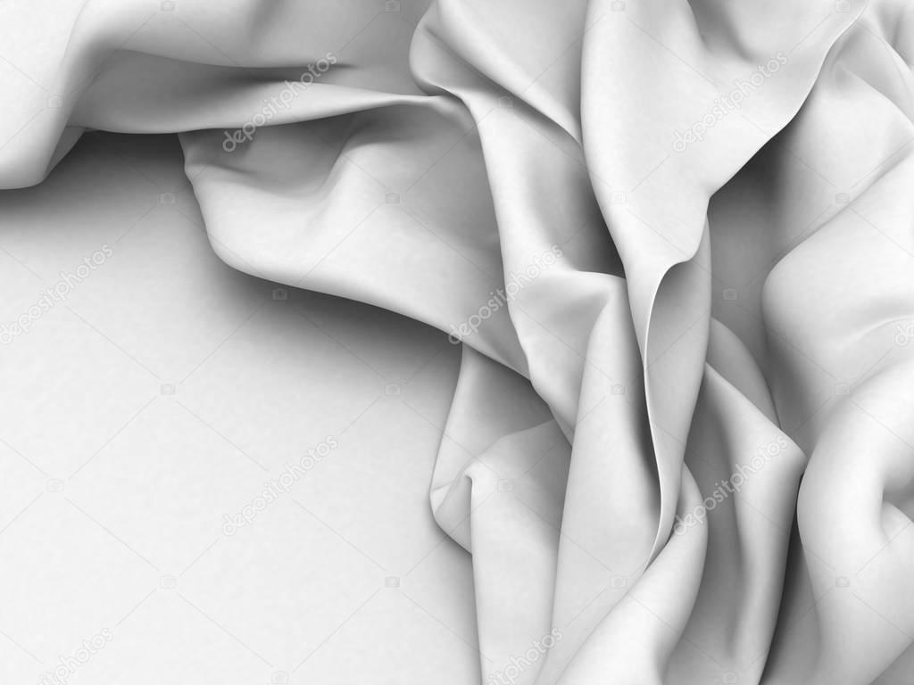 White satin silk texture