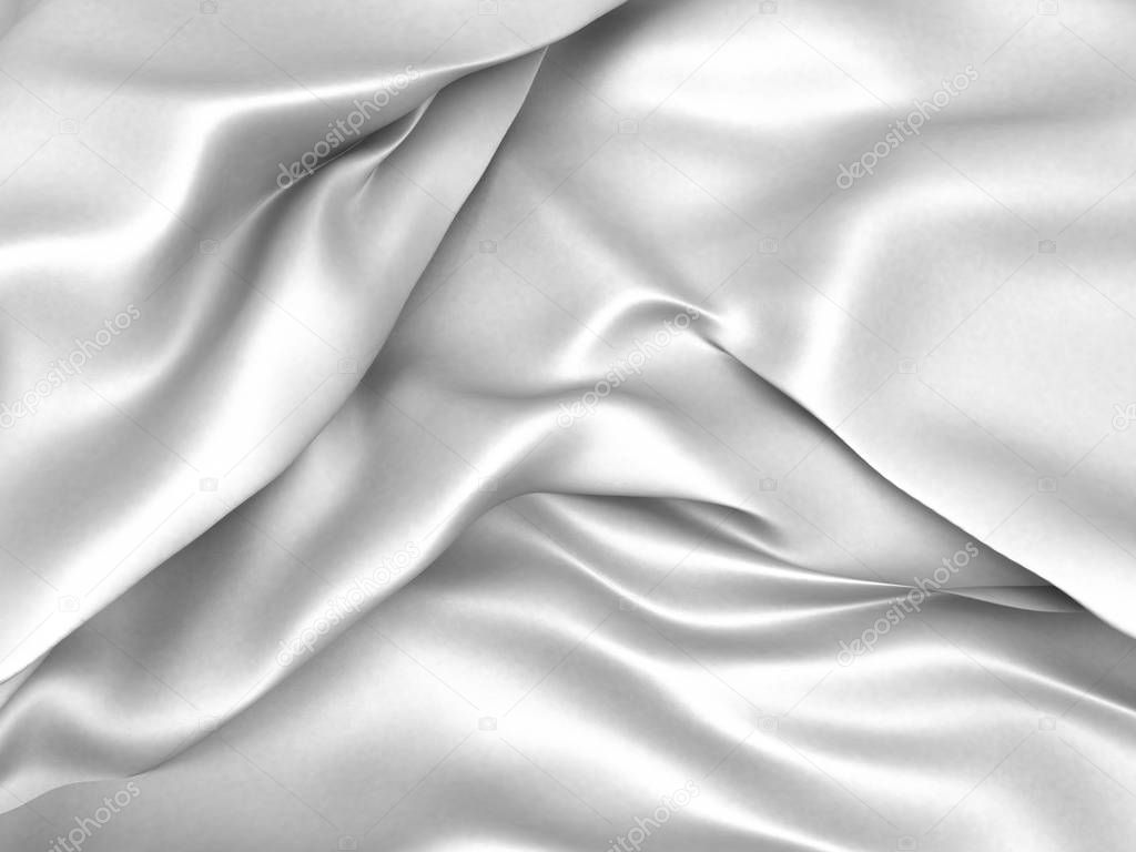White satin silk texture