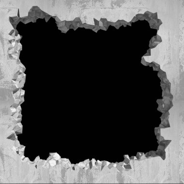 Kırık Beton duvarı