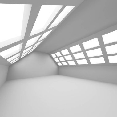 Fütüristik beyaz mimarisi